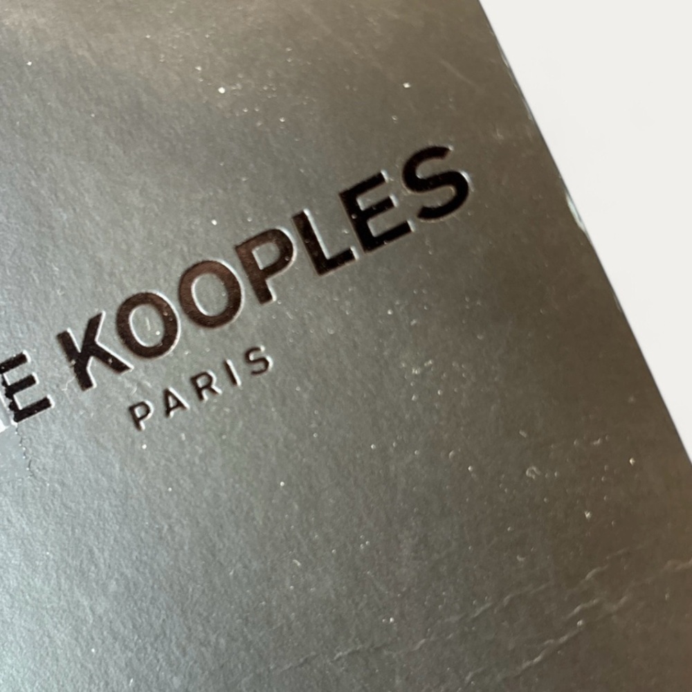 THE KOOPLES French Luxury Leather Belt with Vintage looking Silver Buckle - Picture 4 of 6